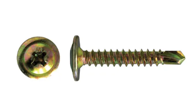 Self-Drilling Button Head Screw – 8G x 20mm | Zinc Yellow | Box of 1000